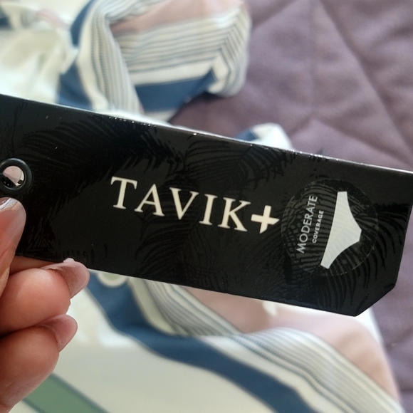 NEW TAVIK/REVOLVE Monahan One Piece in Meadow Green Stripe small, Rever - Picture 7 of 12